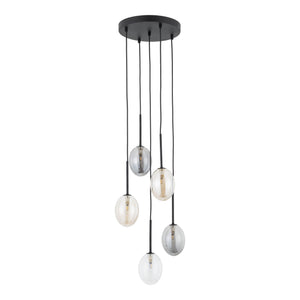 Lustră Pearl din sticlă, mix, 5 becuri