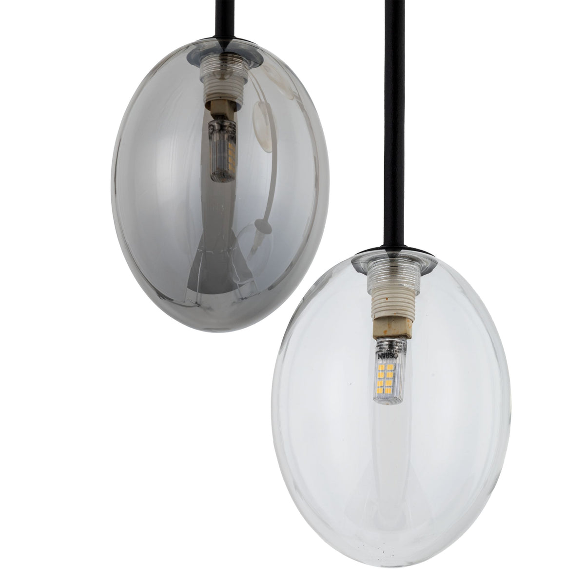 Lustră Pearl din sticlă, mix, 5 becuri