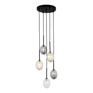 Lustră Pearl din sticlă, mix, 5 becuri