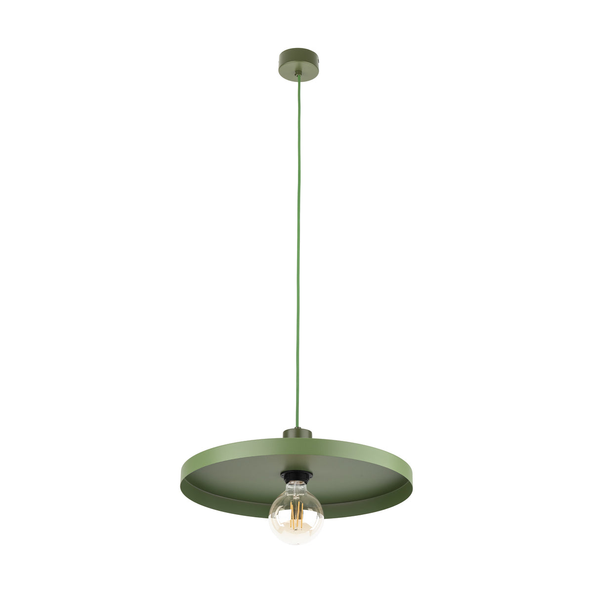 Lustră Sila Peapod 300, verde, 400 × 400 × 1450 mm