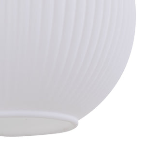 Lustră Sophia cu 1 glob rotund, coniac și alb
