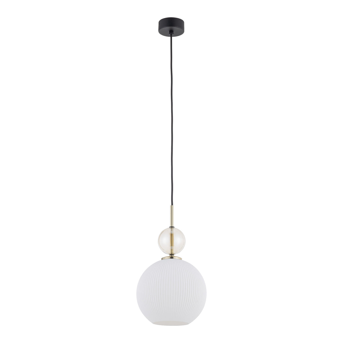 Lustră Sophia Big, coniac și alb, Big, diametru 180 mm, înălțime 1550 mm