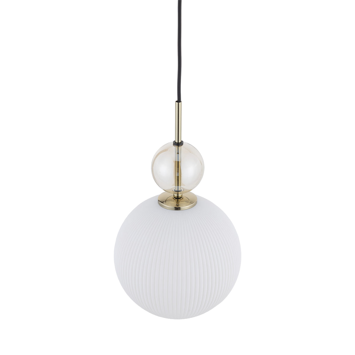 Lustră Sophia Big, coniac și alb, Big, diametru 180 mm, înălțime 1550 mm