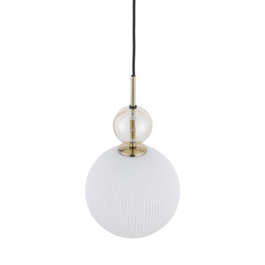 Lustră Sophia Big, coniac și alb, Big, diametru 180 mm, înălțime 1550 mm