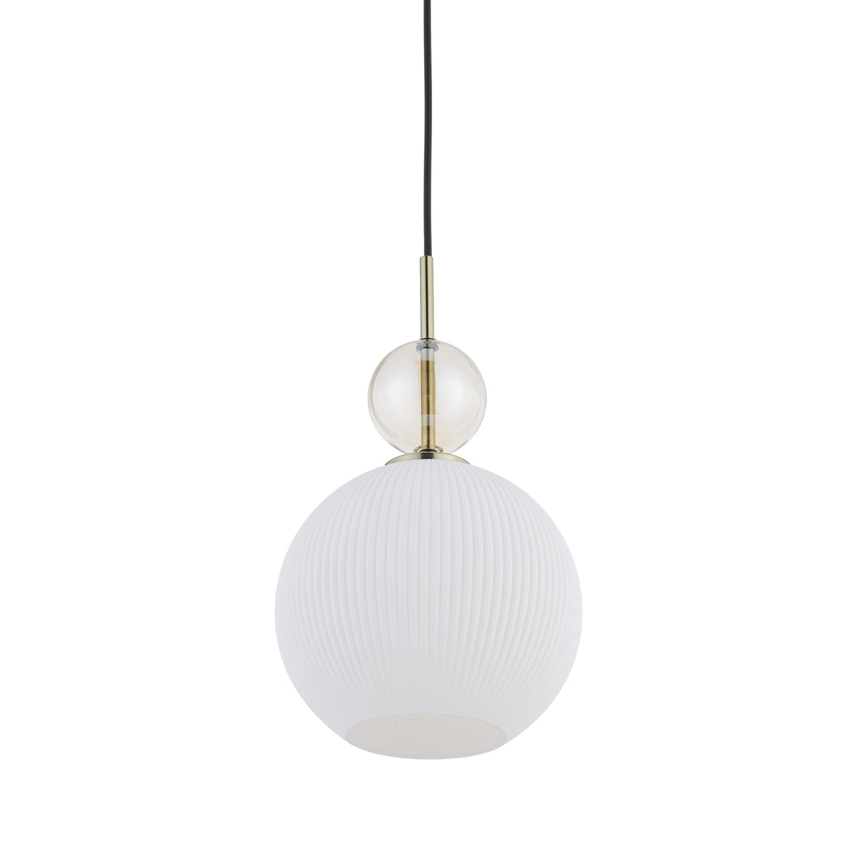 Lustră Sophia Big, coniac și alb, Big, diametru 180 mm, înălțime 1550 mm