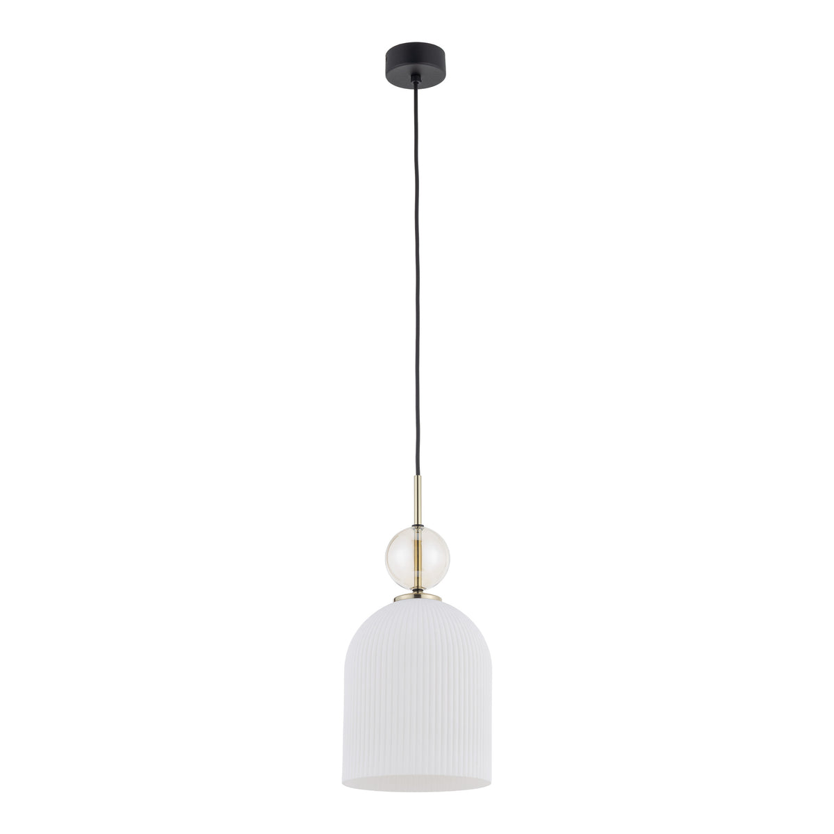 Lustră Sophia Big, coniac și alb, Big, diametru 180 mm, înălțime 1600 mm