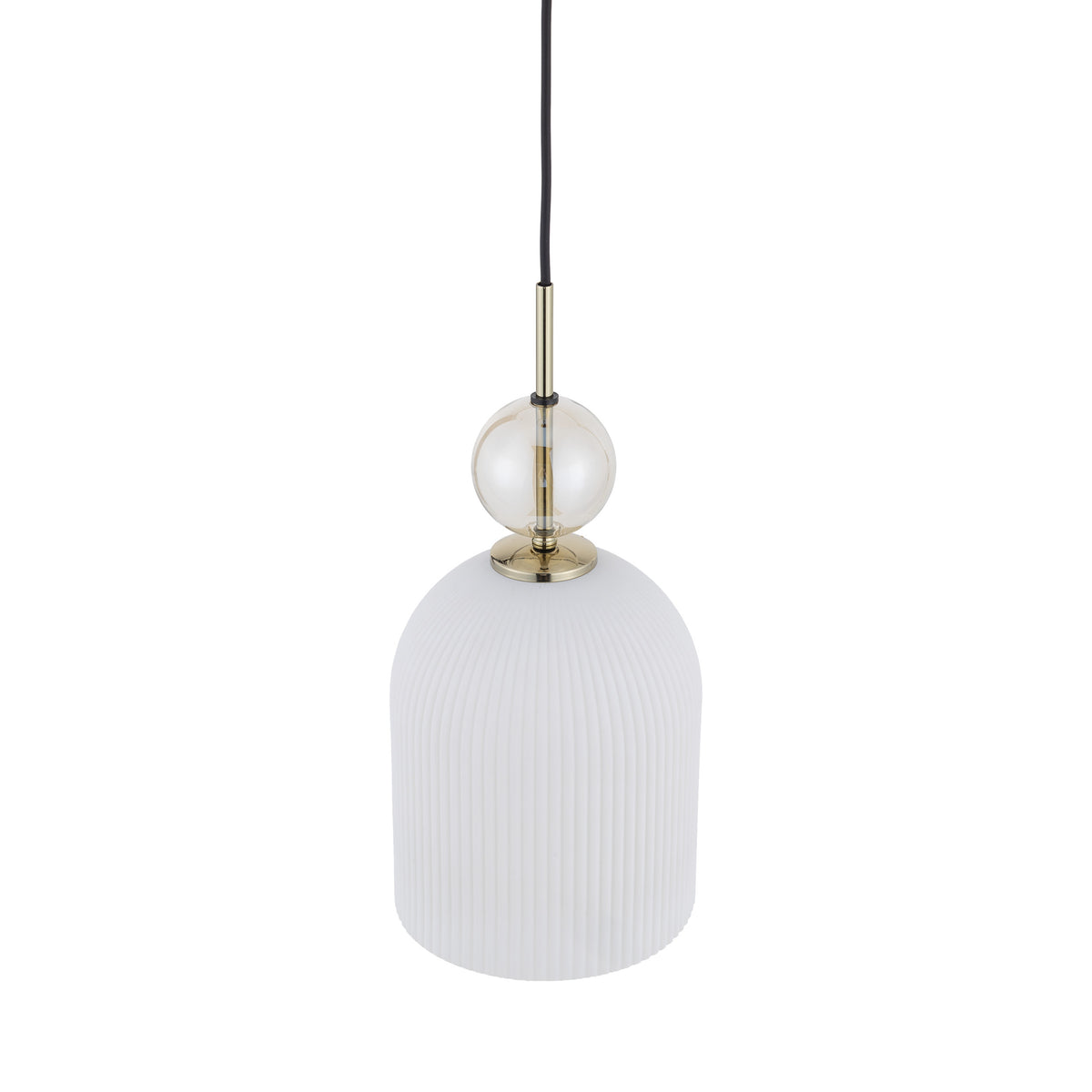 Lustră Sophia Big, coniac și alb, Big, diametru 180 mm, înălțime 1600 mm