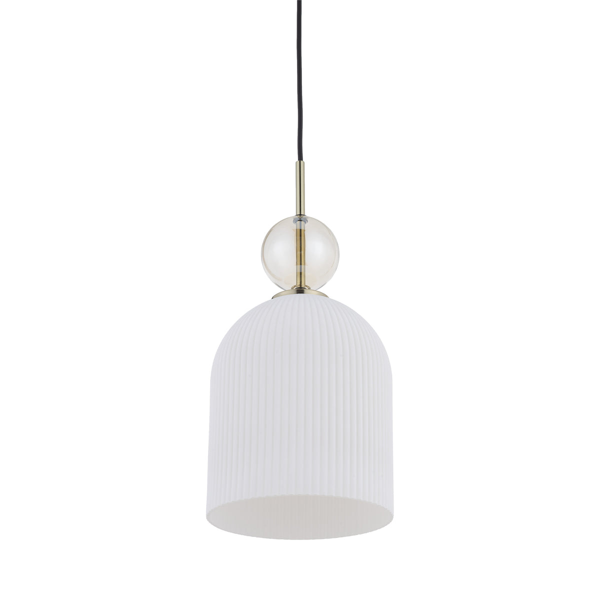 Lustră Sophia Big, coniac și alb, Big, diametru 180 mm, înălțime 1600 mm