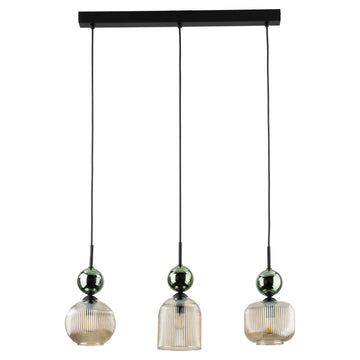 3 becuri, 650 × 150 mm