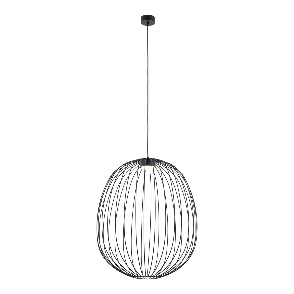 Lustră Sphera din oțel, negru, mărimea L