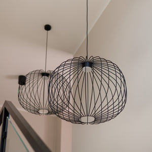 Lustră Sphera din oțel, negru, mărimea M