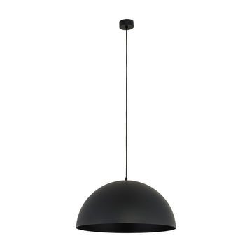 Lustră Titan semisferică din metal, negru