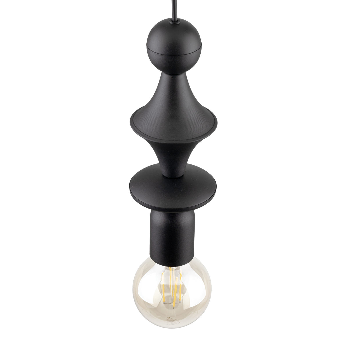 Lustră Tower din metal, negru