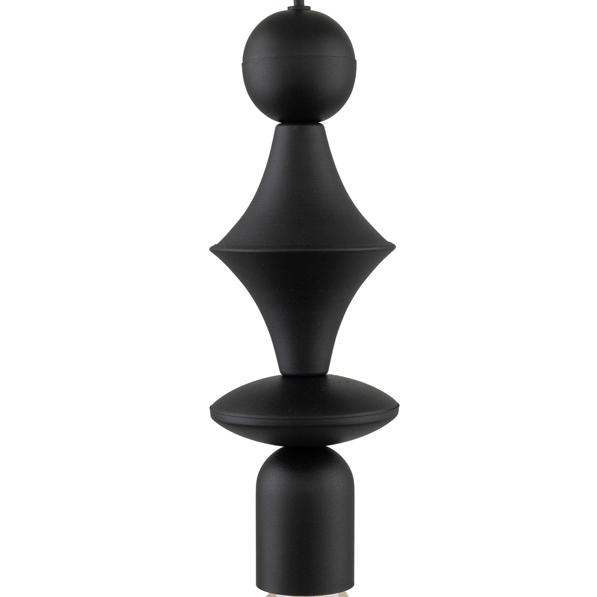 Lustră Tower din metal, negru