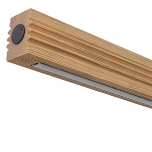 Lustră Viga din lemn, lemn pin periat îmbătrânit, Lungime 1205 mm, lățime 50 mm