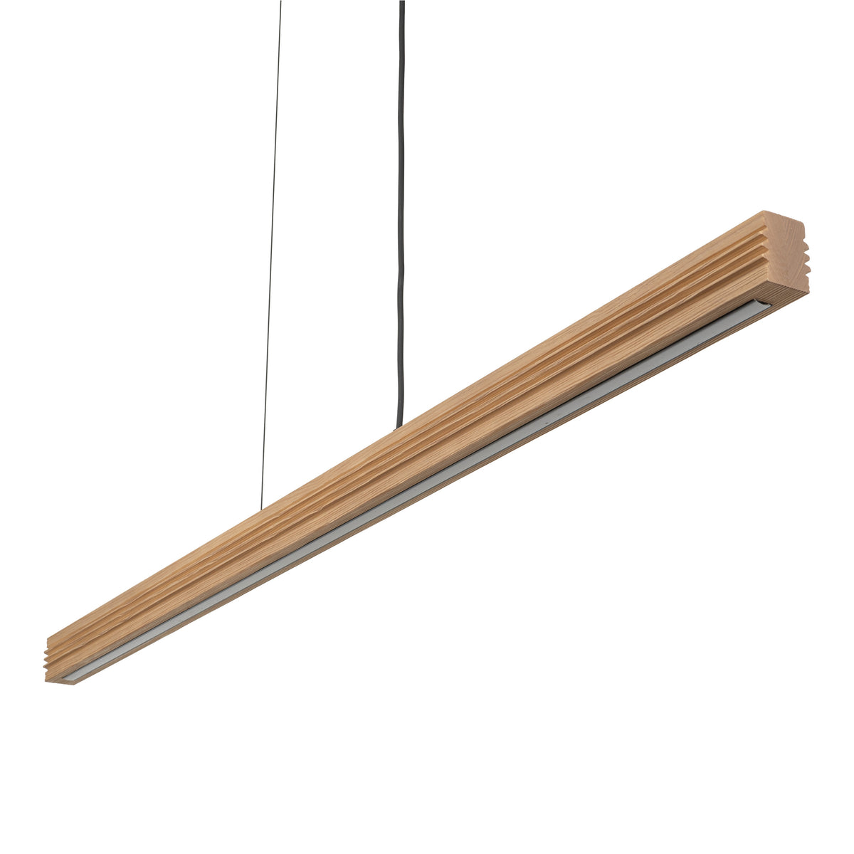 Lustră Viga din lemn, lemn pin periat îmbătrânit, Lungime 1205 mm, lățime 50 mm