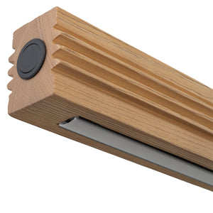 Lustră Viga din lemn, lemn pin periat îmbătrânit, Lungime 1605 mm, lățime 50 mm