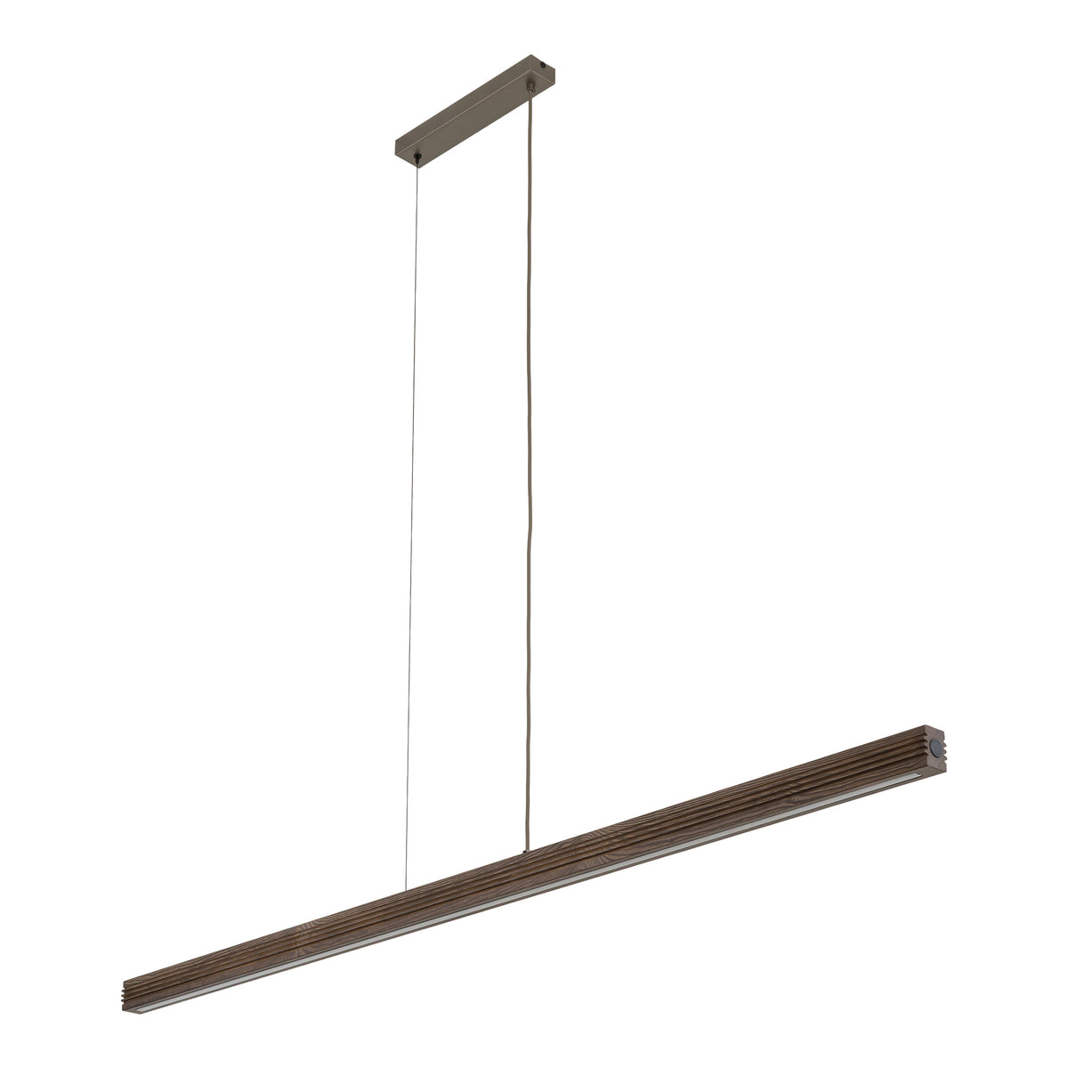 Lustră Viga din lemn, lemn pin periat nuc, Lungime 1605 mm, lățime 50 mm