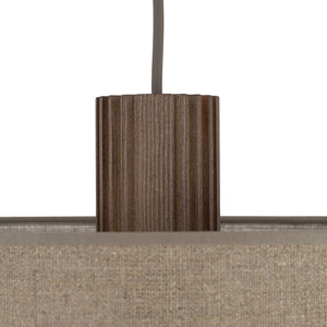 Piesa de lemn de nuc canelată, de aproape