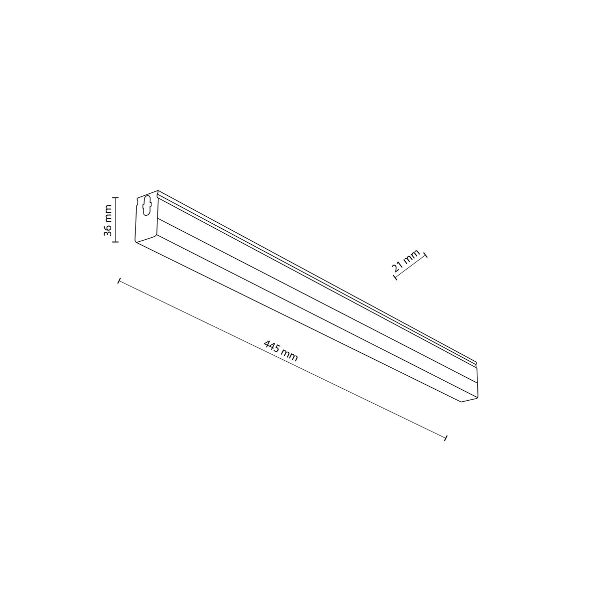 Panou LED drept pentru Honey Comb, alb