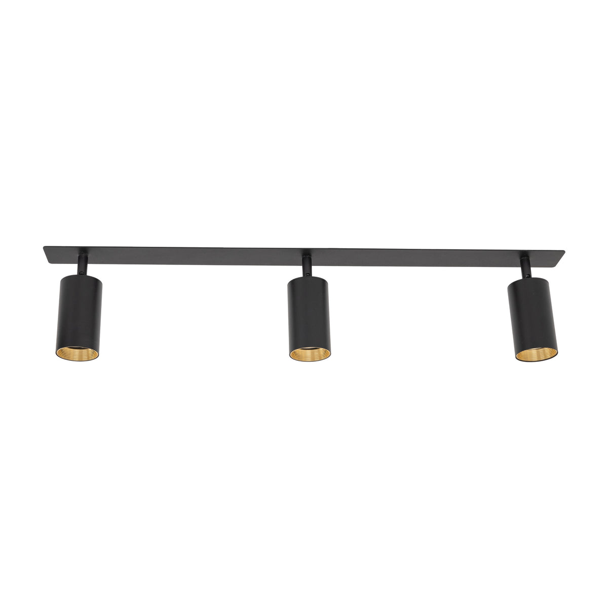 Plafonieră Amis de încastrat din metal, negru, 3 becuri