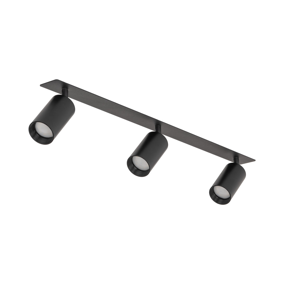 Plafonieră Amis de încastrat din metal, negru, 3 becuri