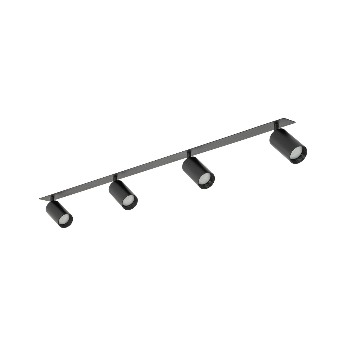 Plafonieră Amis de încastrat din metal, negru, 4 becuri