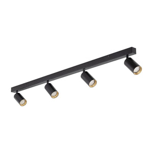 Plafonieră Amis din metal, negru, 4 becuri