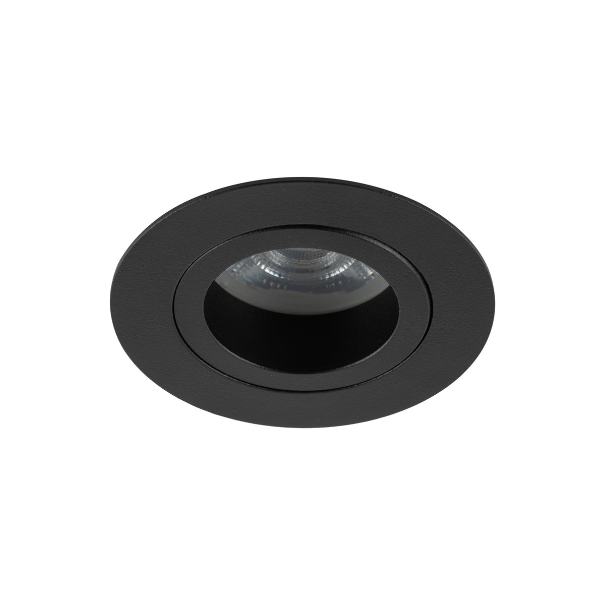 Plafonieră Aura din sticlă, negru