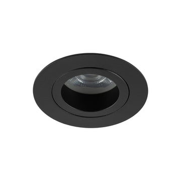 Plafonieră Aura din sticlă, negru