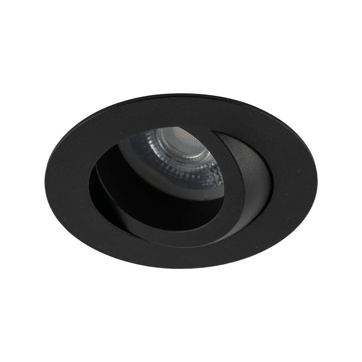 Plafonieră Aura din sticlă, negru