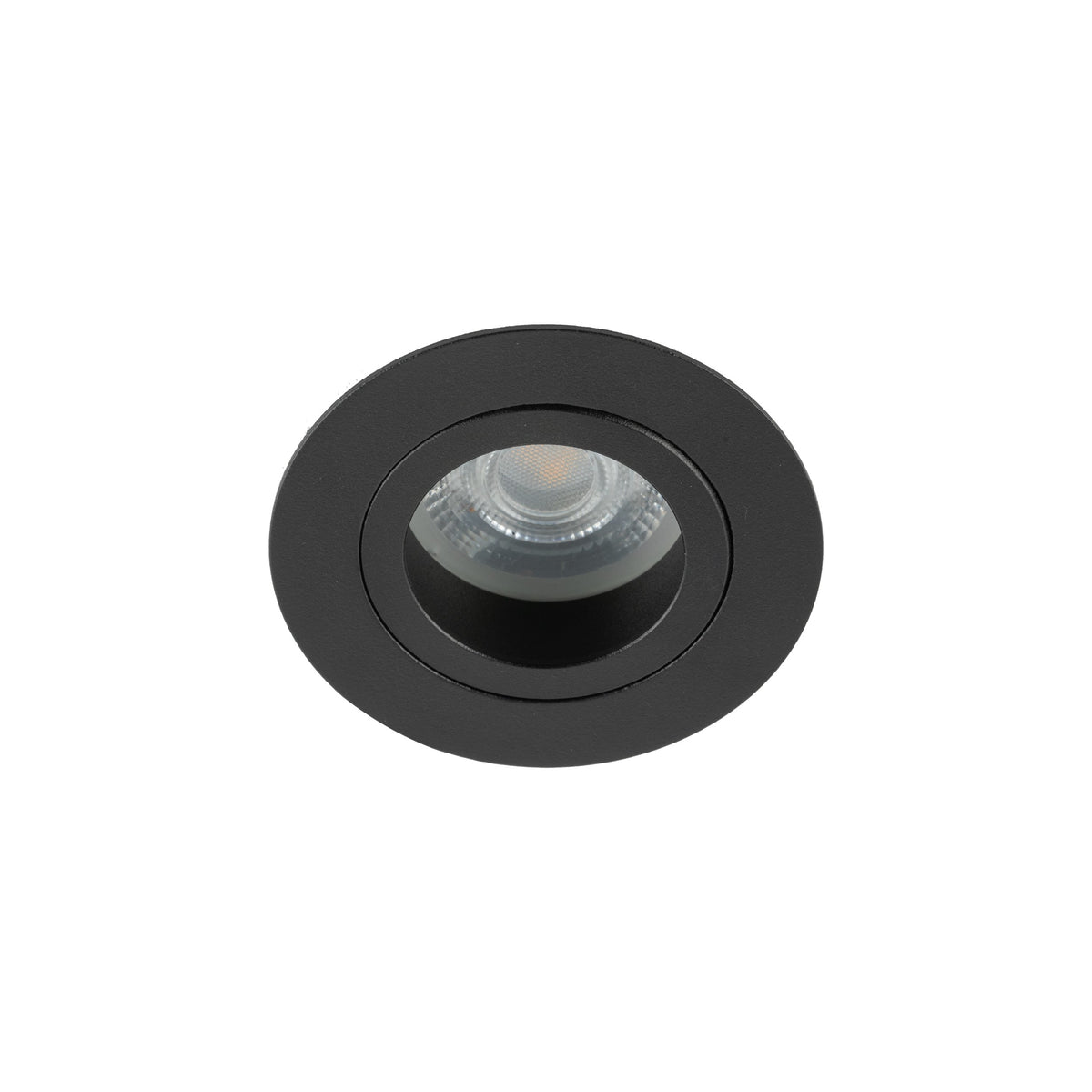 Plafonieră Aura din sticlă, negru
