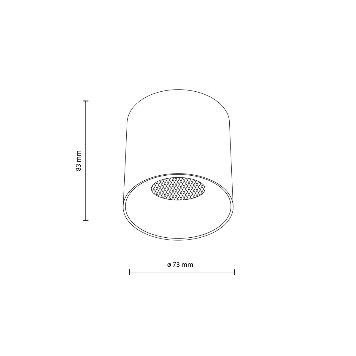 Plafonieră Blaze din aluminiu, alb, 12 W