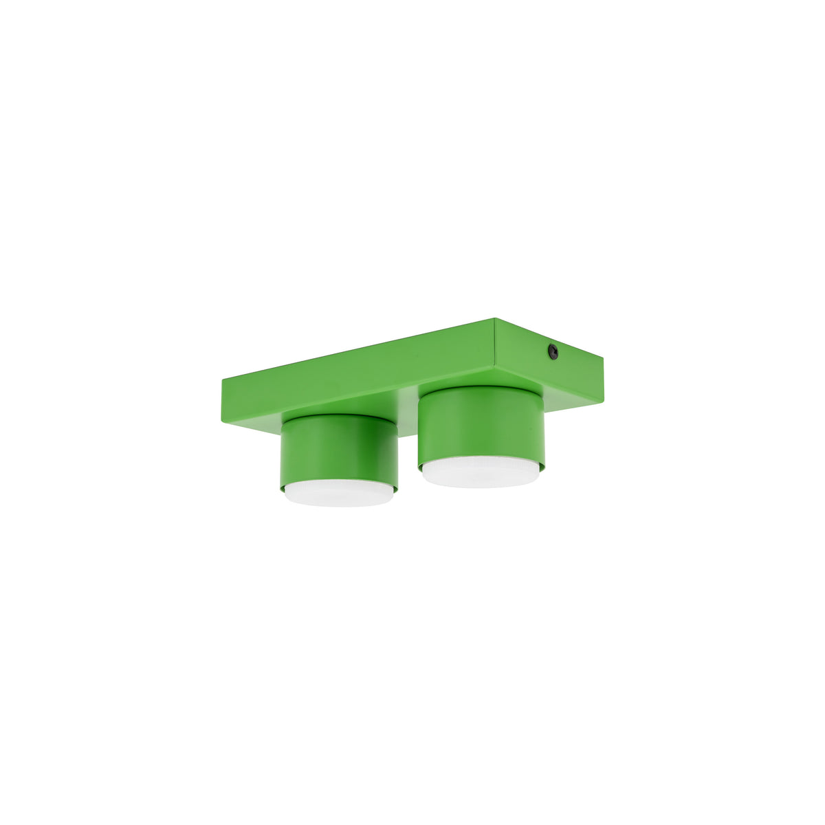 Plafonieră Brix din oțel, verde, 2 becuri