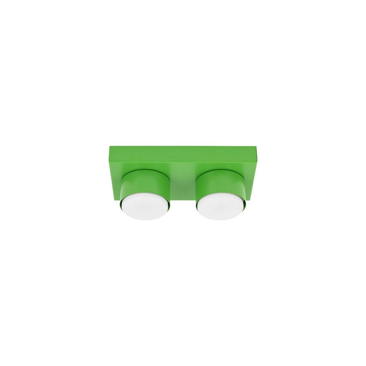 Plafonieră Brix din oțel, verde, 2 becuri