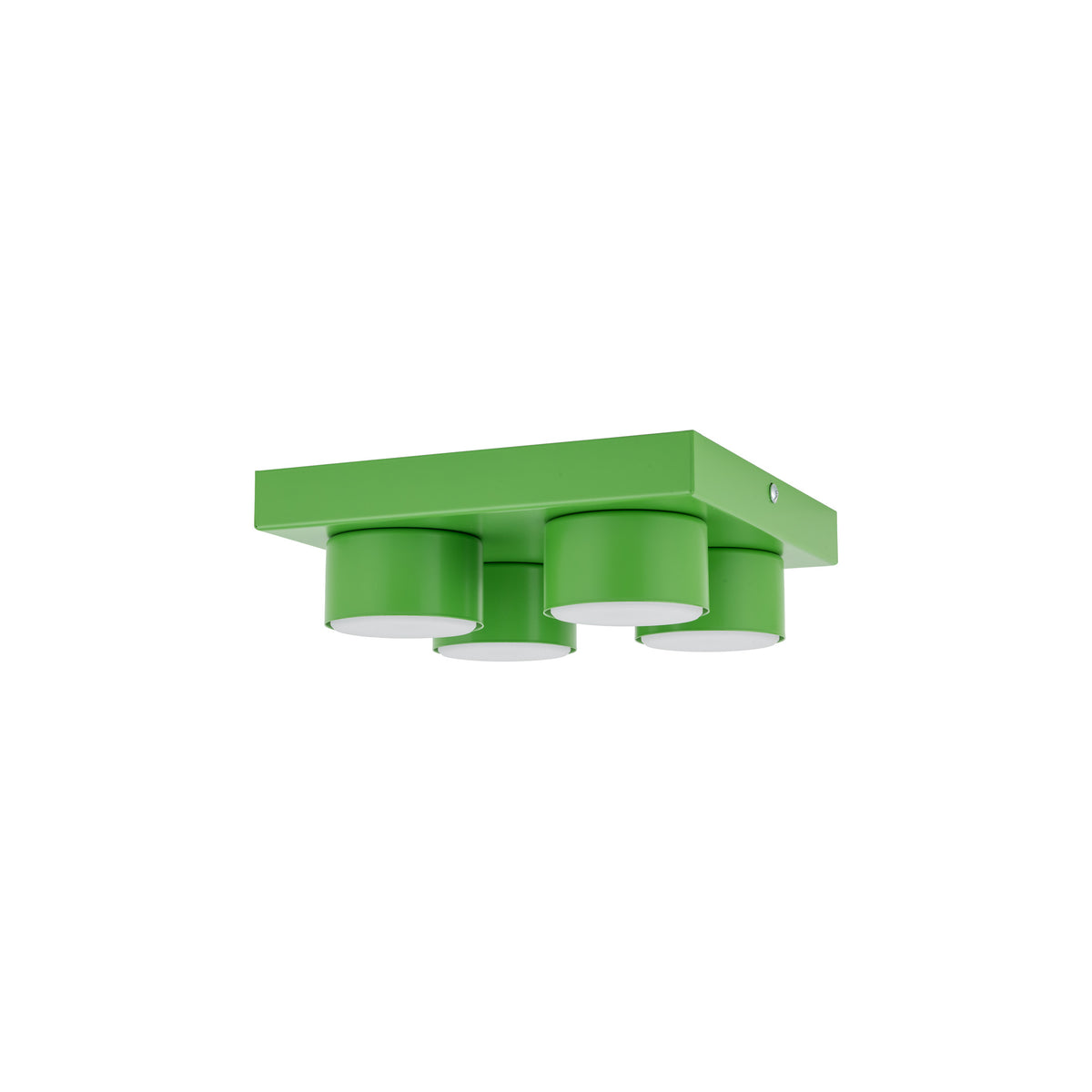 Plafonieră Brix din oțel, verde, 4 becuri