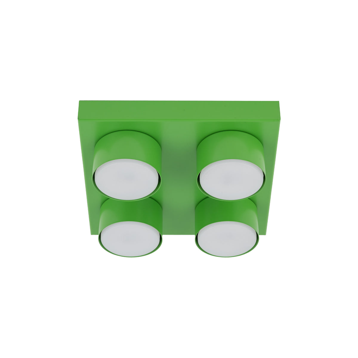 Plafonieră Brix din oțel, verde, 4 becuri