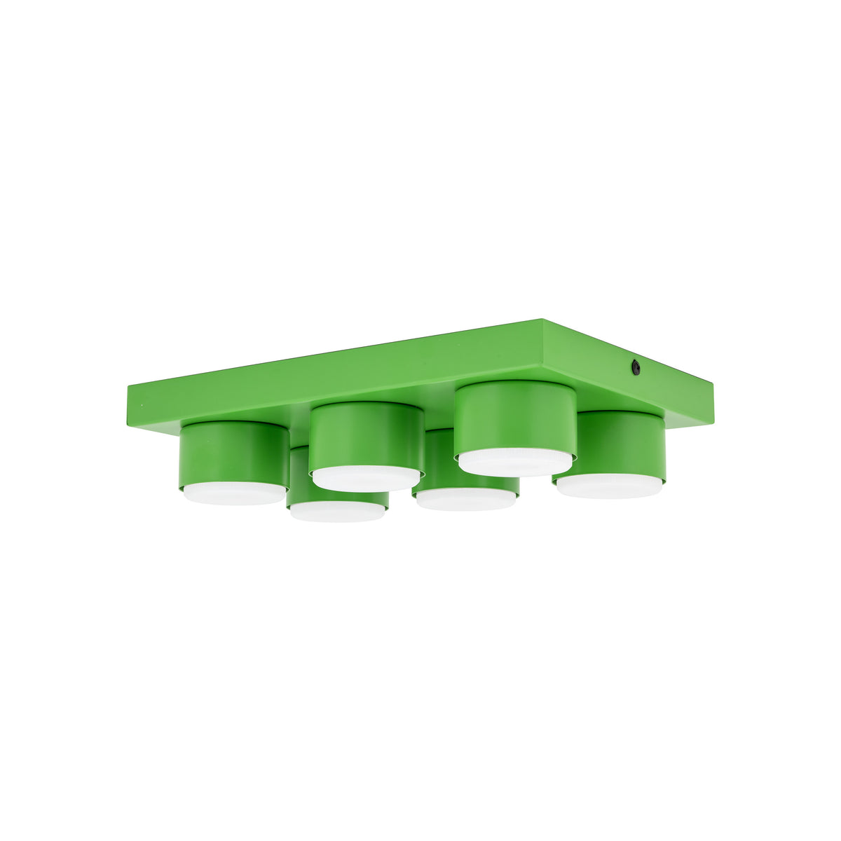 Plafonieră Brix din oțel, verde, 6 becuri