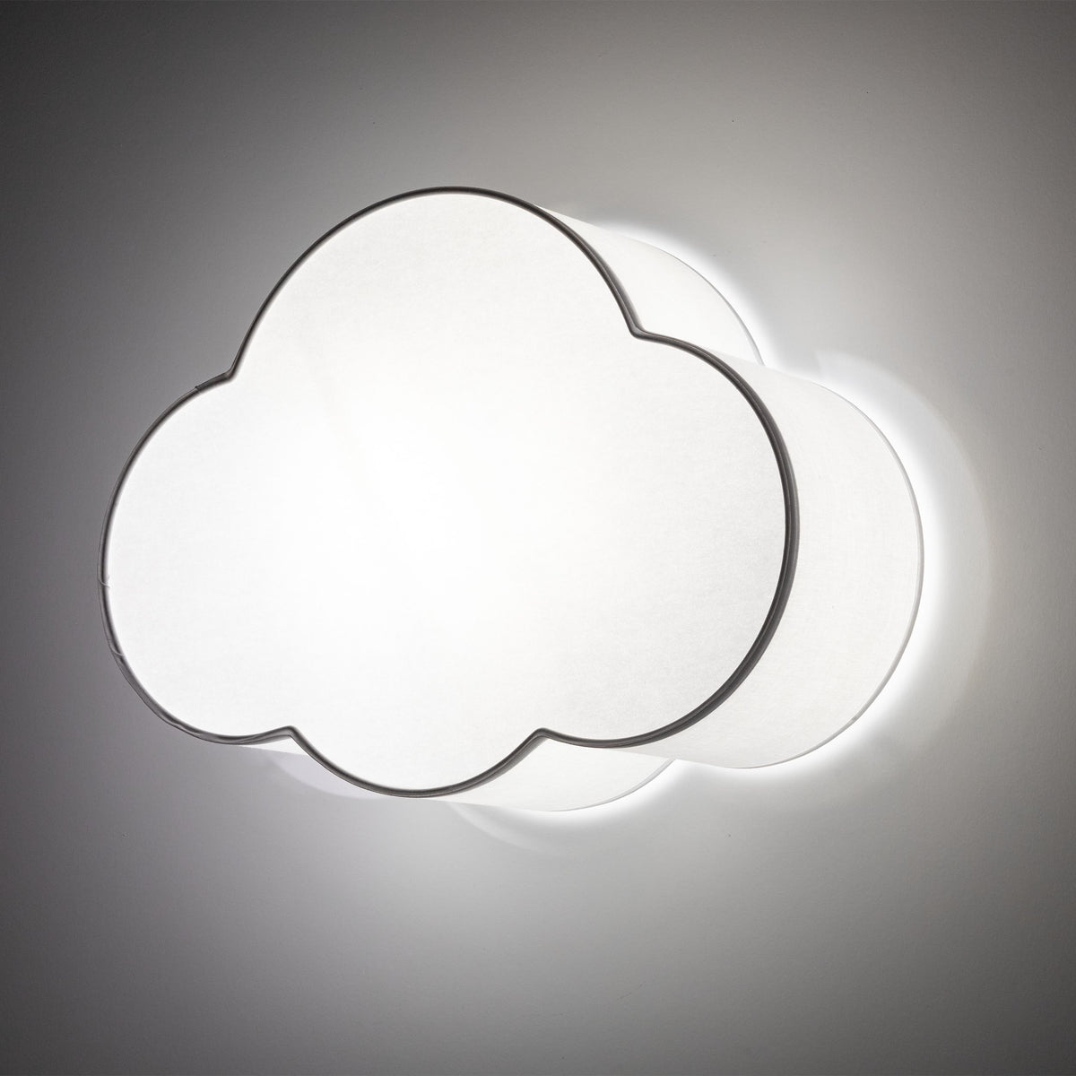 Plafonieră Cloud din metal, alb, Mini