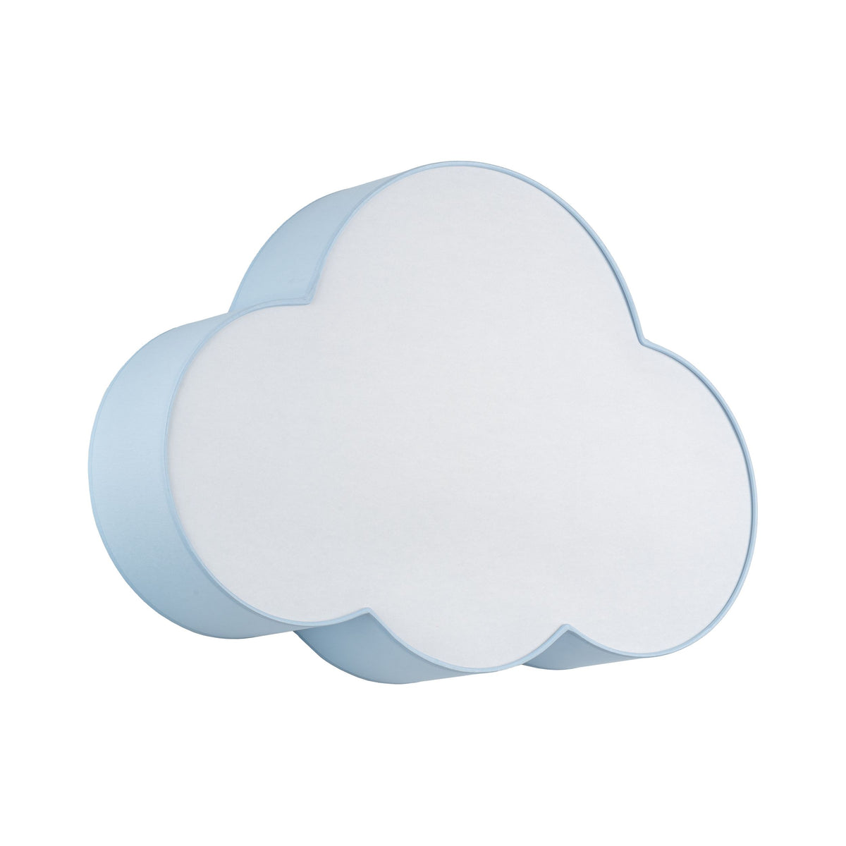 Plafonieră Cloud din metal, albastru pastel, 4 becuri
