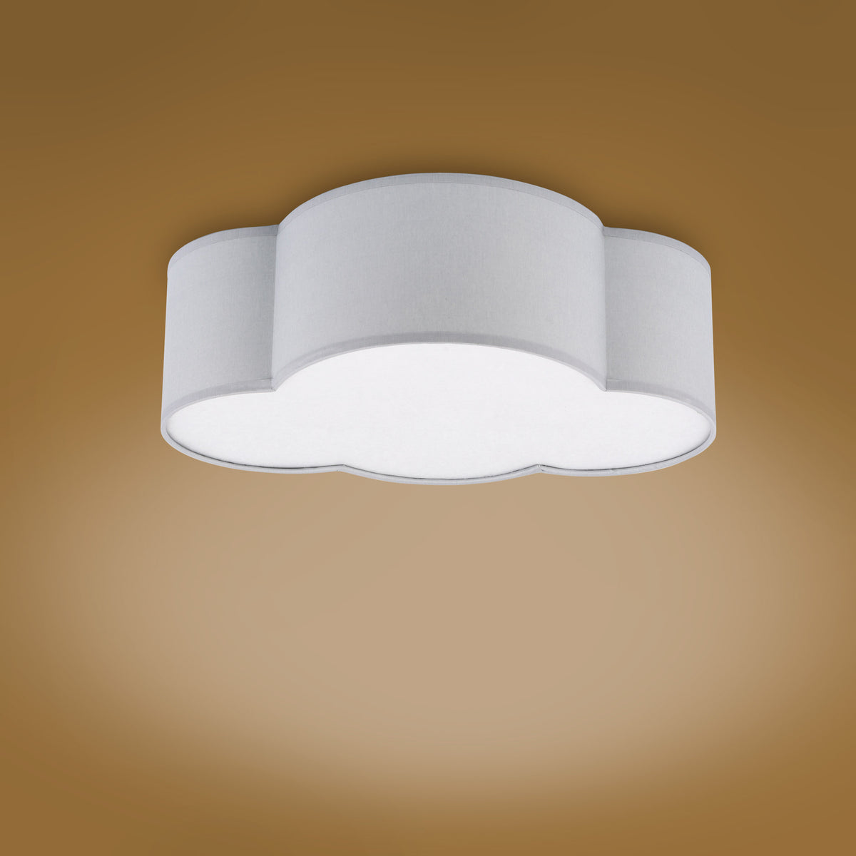 Plafonieră Cloud din metal, gri, Mini