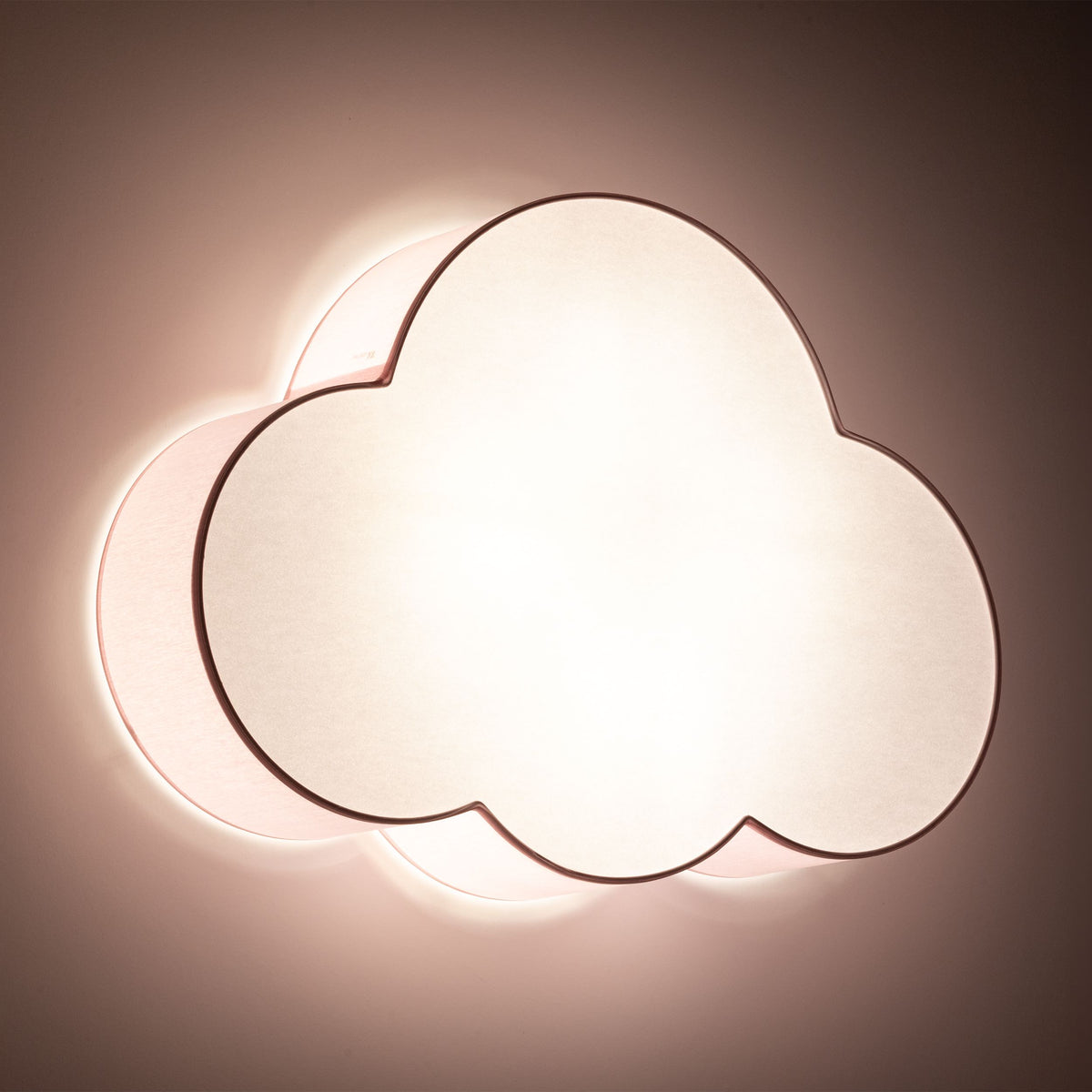 Plafonieră Cloud din metal, roz pastel, 4 becuri