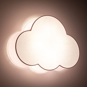 Plafonieră Cloud din metal, roz pastel, 4 becuri