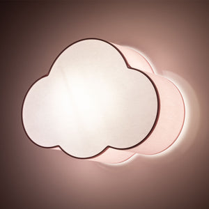 Plafonieră Cloud din metal, roz pastel, Mini