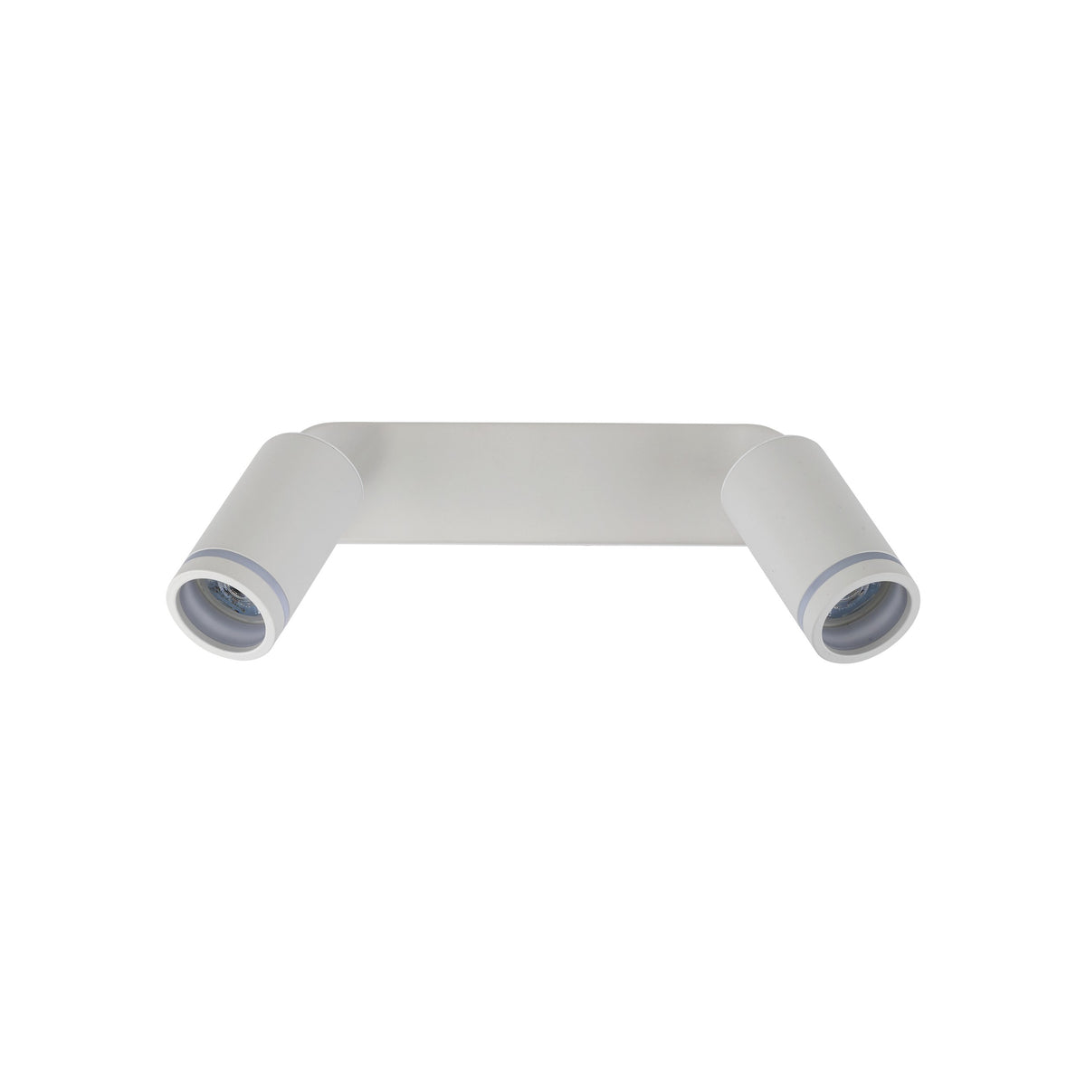 Plafonieră Jet din metal, alb, 2 becuri