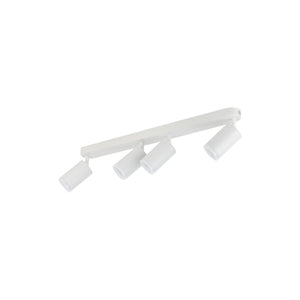 Plafonieră Jet din metal, alb, 4 becuri