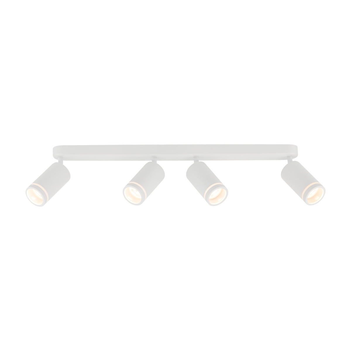Plafonieră Jet din metal, alb, 4 becuri