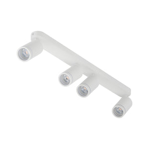 Plafonieră Jet din metal, alb, 4 becuri
