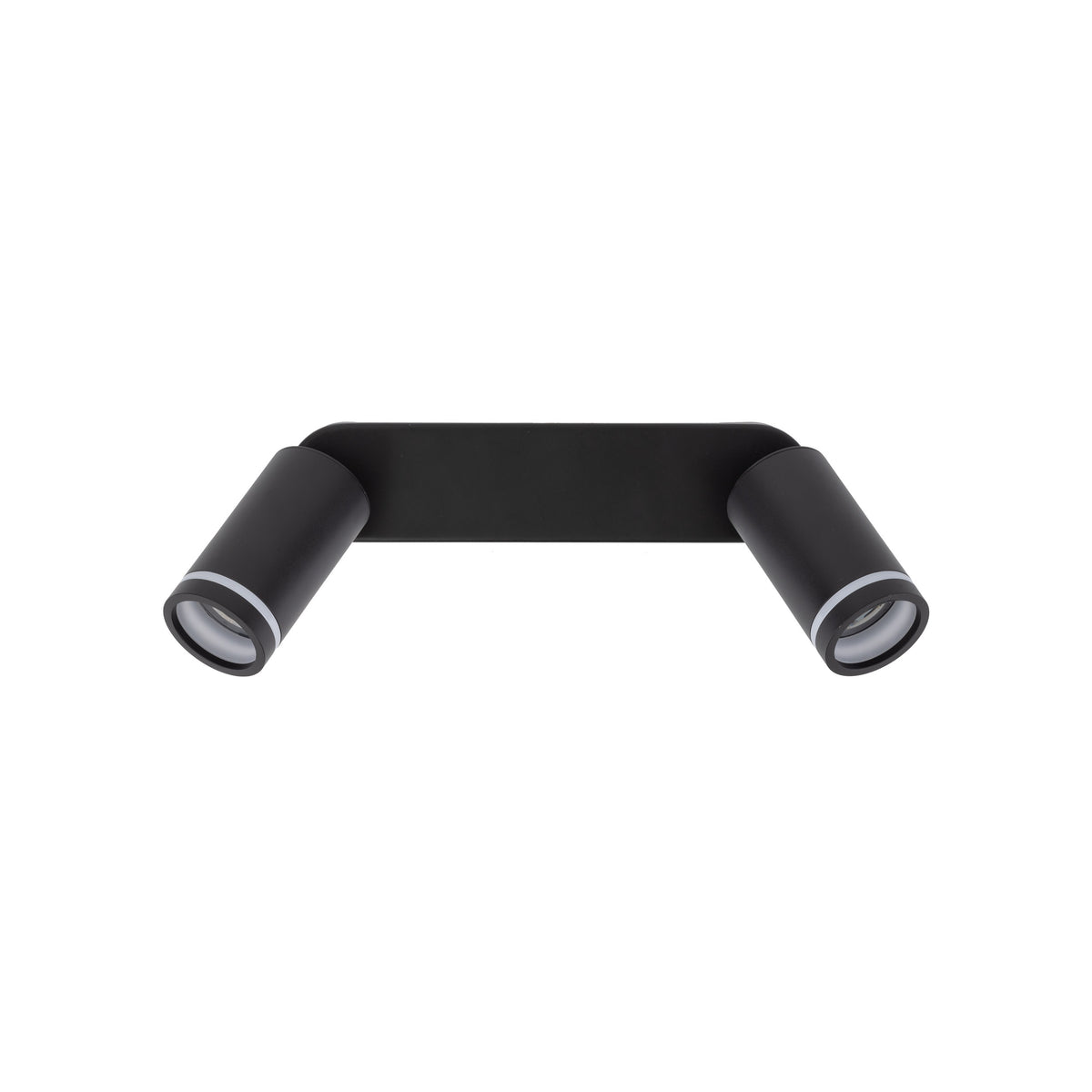 Plafonieră Jet din metal, negru, 2 becuri