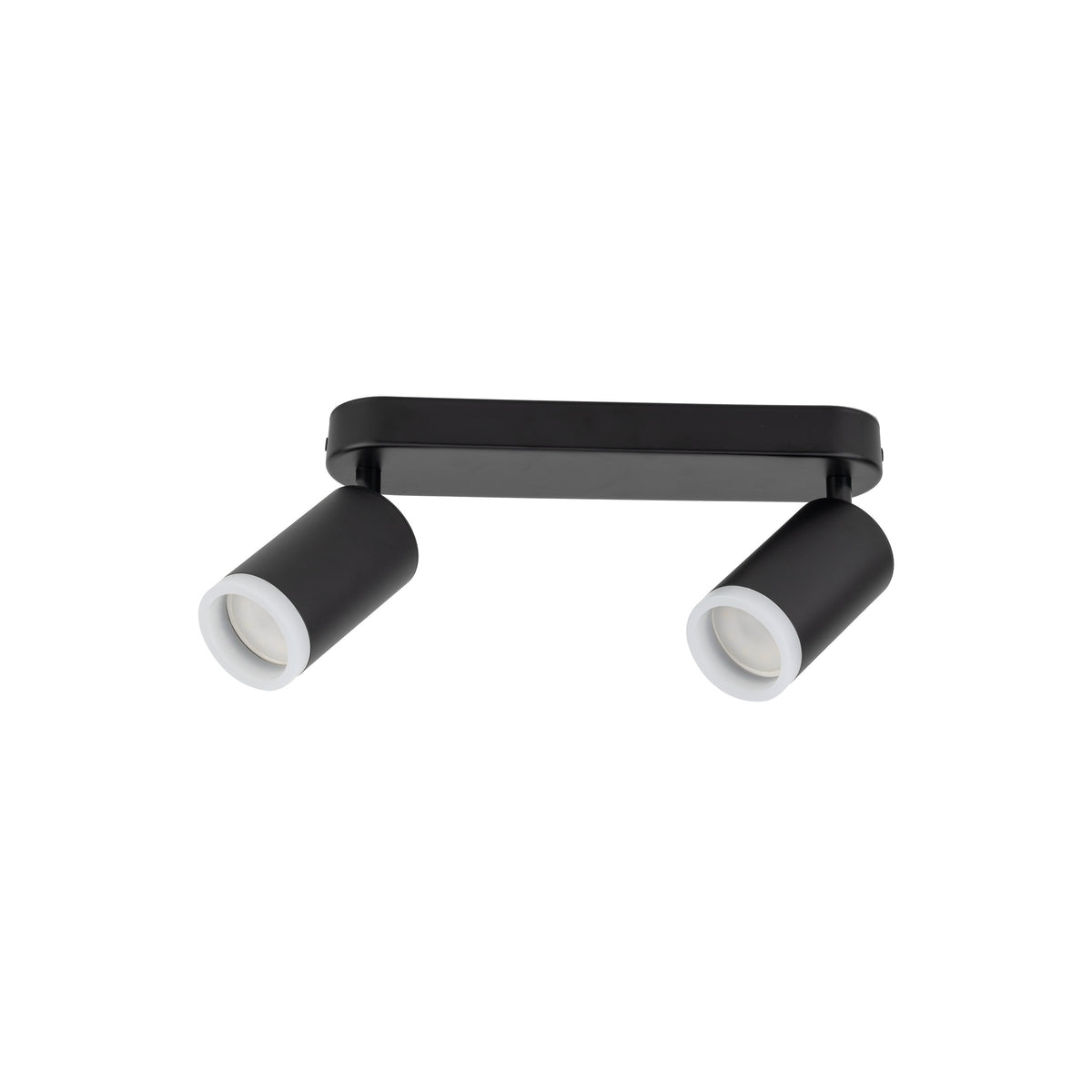 Plafonieră Jet din metal, negru, 2 becuri